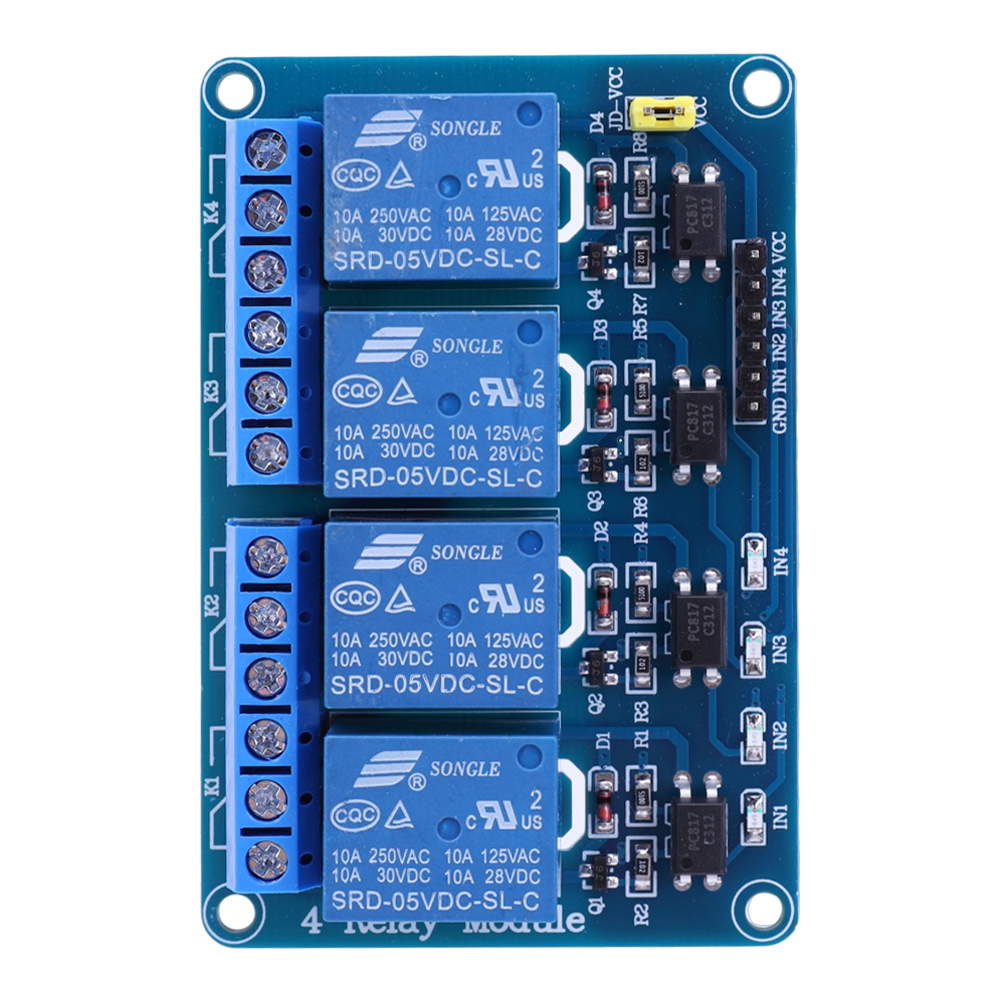 5V 12V 4 Channel Relay Board w - đánh giá và giá Relay Module 4 Channel