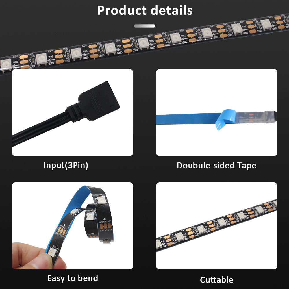 WS2812B 5V 3Pin ARGB LED Strip - đánh giá và giá Ws2812B Strip 5V