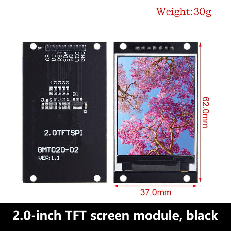 1.77/2.0/2.4/2.8 Inch SPI TFT  - đánh giá và giá Tft Display 2.4