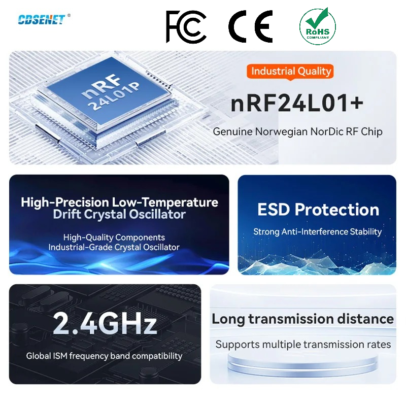 2pcs nRF24L01+ PA LNA 2.4GHz W - đánh giá và giá Nrf24L01