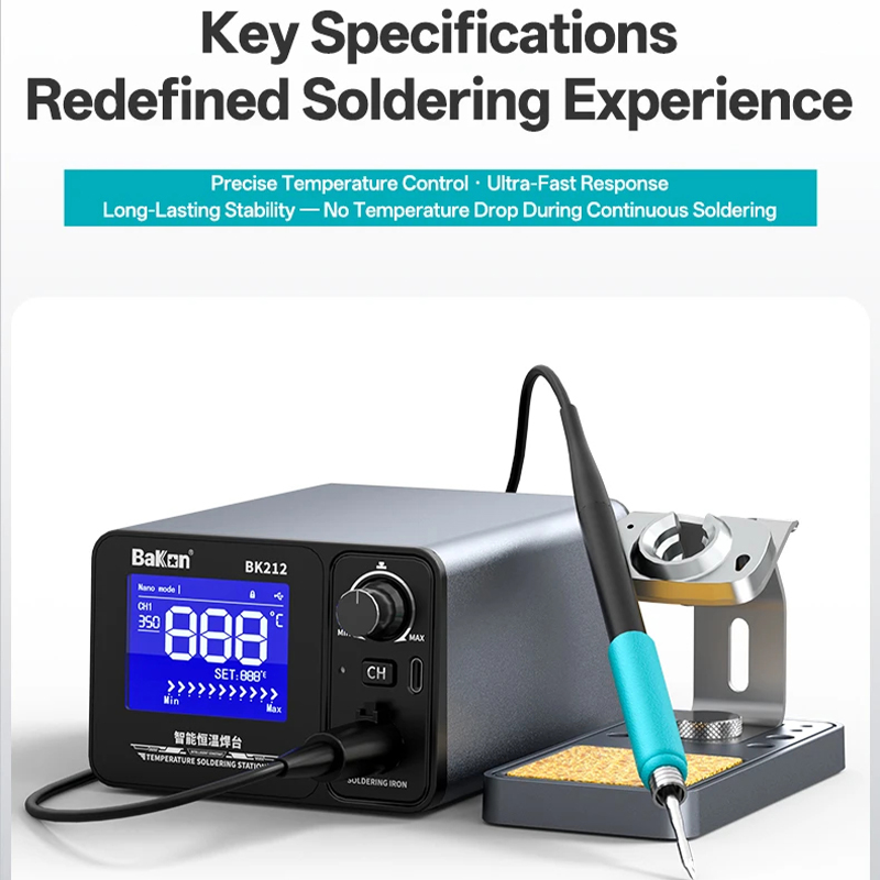 Bakon BK212 Smart Soldering St - đánh giá và giá Soldering Iron Temperature Probe
