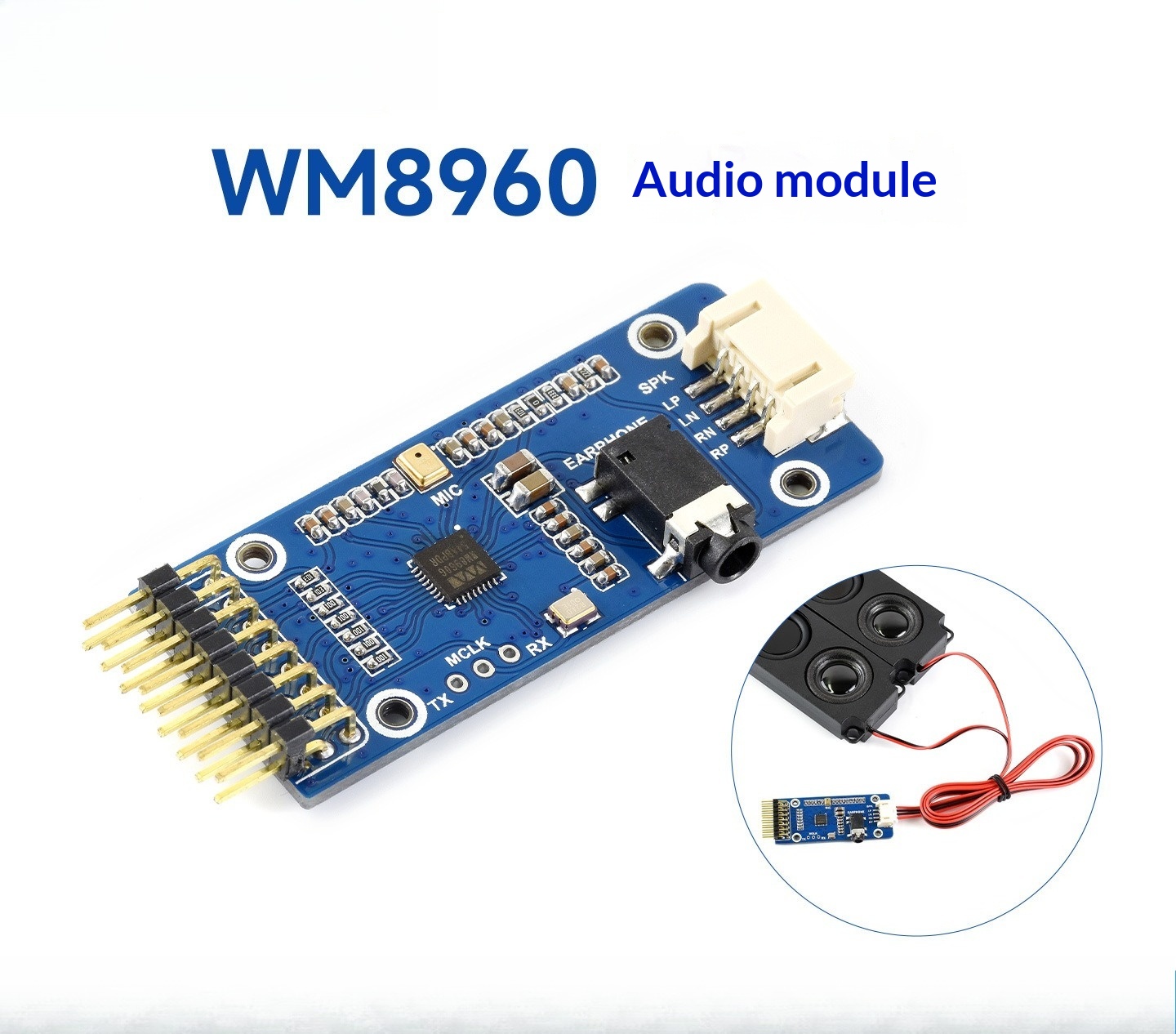 WM8960 Stereo Audio Codec Modu - đánh giá và giá Microphone Module