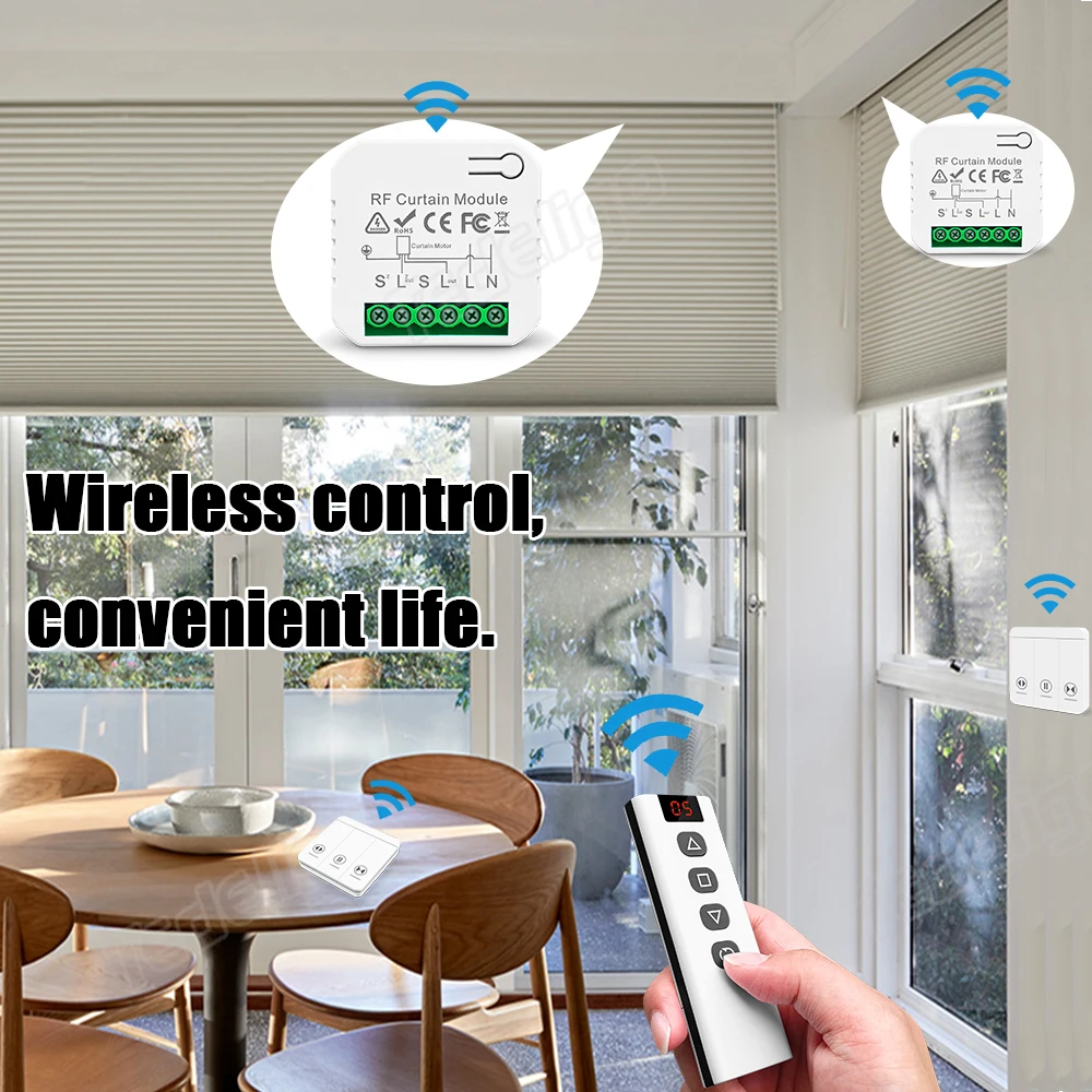 433 MHz RF Curtain Switch Modu - đánh giá và giá Joystick Module