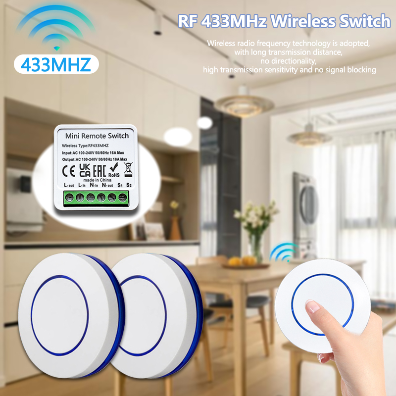 433HMz Wireless Light Switch 1 - đánh giá và giá Joystick Module