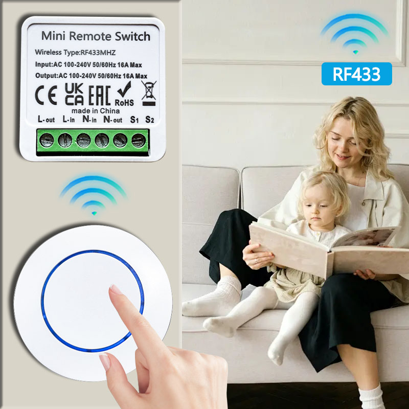 433HMz Wireless Light Switch 1 - đánh giá và giá Joystick Module