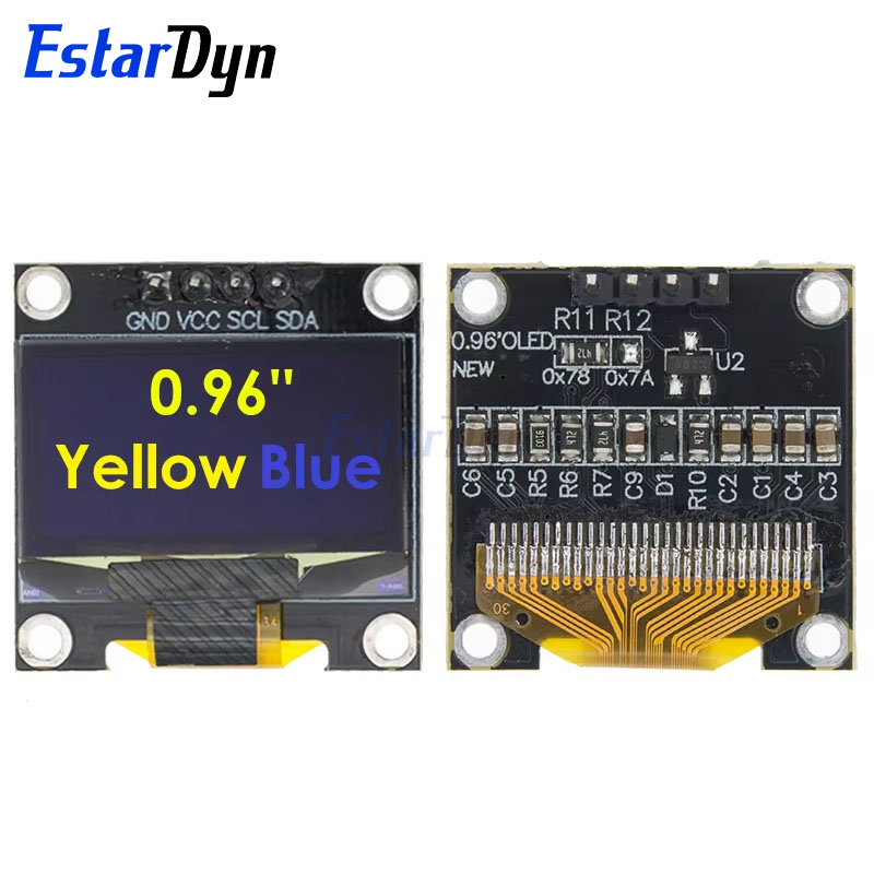 0.96 inch IIC SPI Serial 7/4Pi - đánh giá và giá Oled Display 0.96