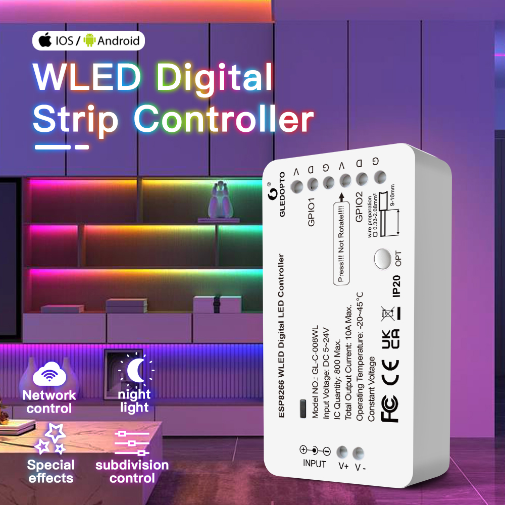 5V-24V WLED RGB RGBW Digital S - đánh giá và giá Ws2812B Strip 5V