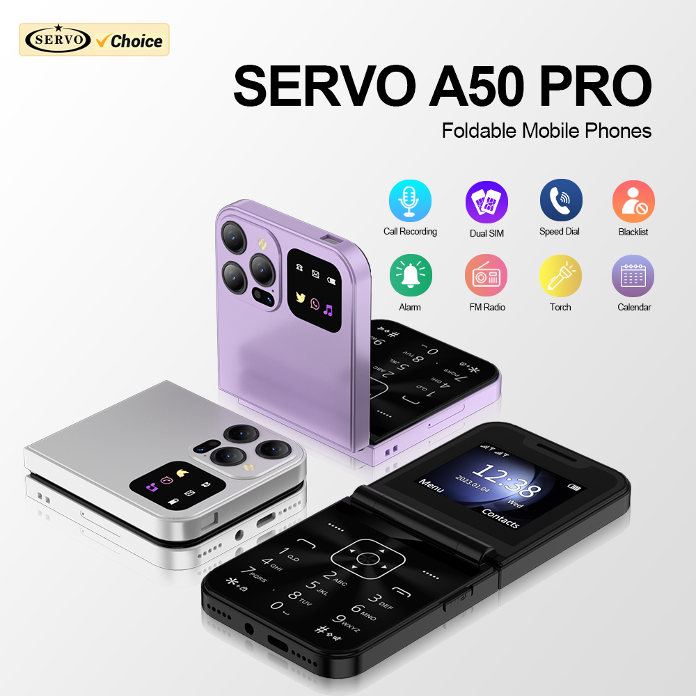 SERVO A50 PRO Flip Mobile Phon - đánh giá và giá Tft Display 2.4