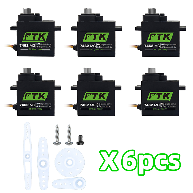 PTK 7462W MG Metal gear 9g mic - đánh giá và giá Servo Sg90