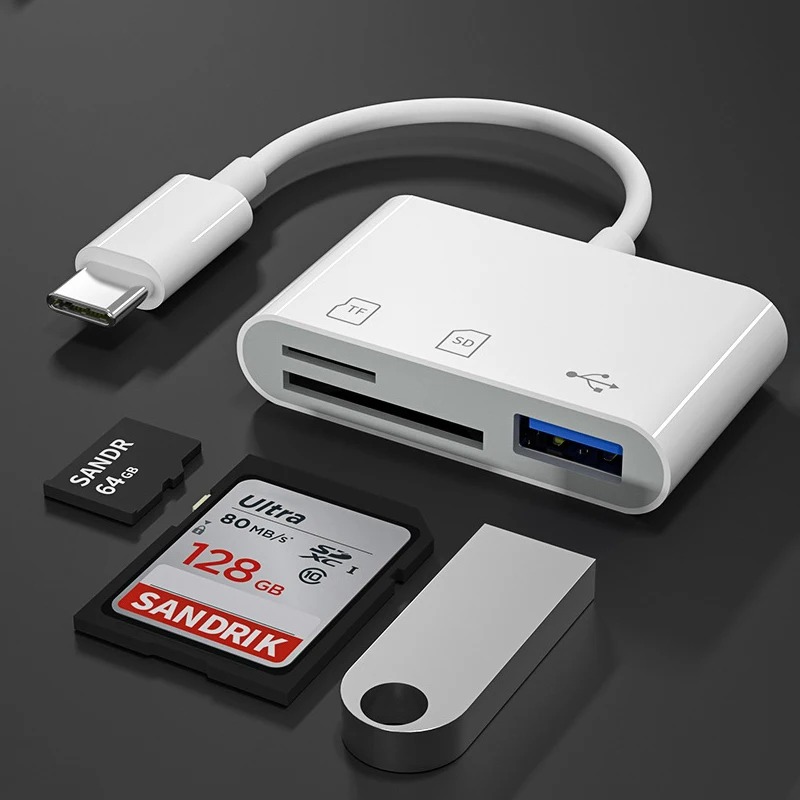 3 In 1 Type-c To USB C A OTG A - đánh giá và giá Sd Card Module