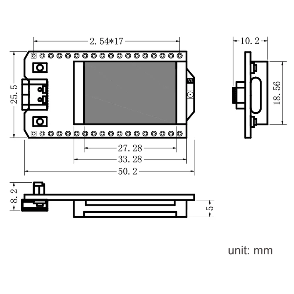 2Sets ESP32 LoRa V3 Developmen - đánh giá và giá Oled Display 0.96