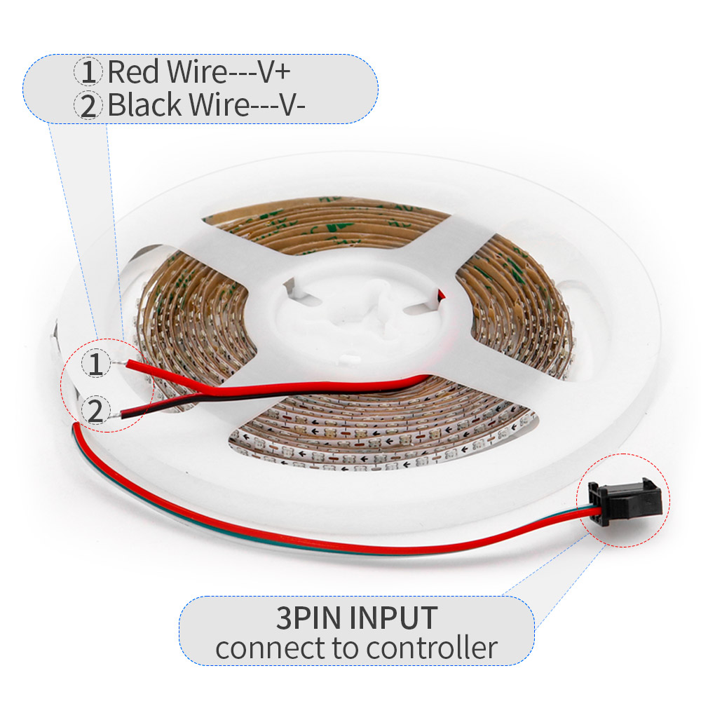 2.7mm WS2812B LED Strip Ultra  - đánh giá và giá Ws2812B Strip 5V