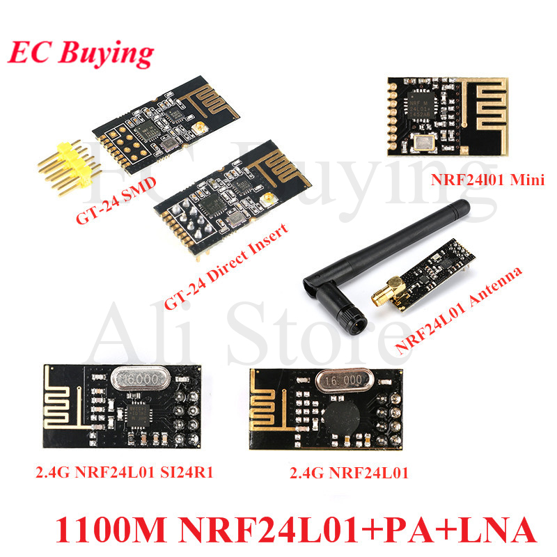 GT-24 2.4G SMD NRF24L01 + PA + - đánh giá và giá Nrf24L01
