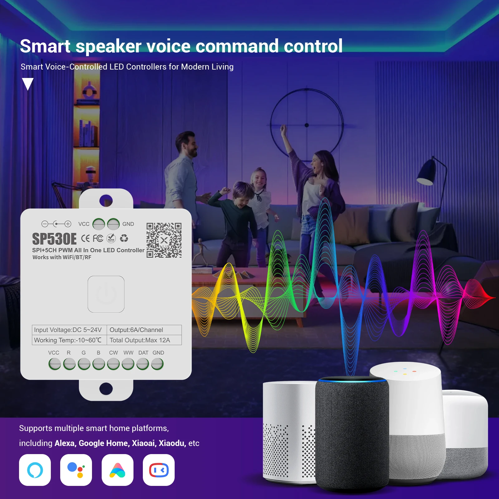 SP530E All In One LED Controll - đánh giá và giá Ws2812B Strip 5V