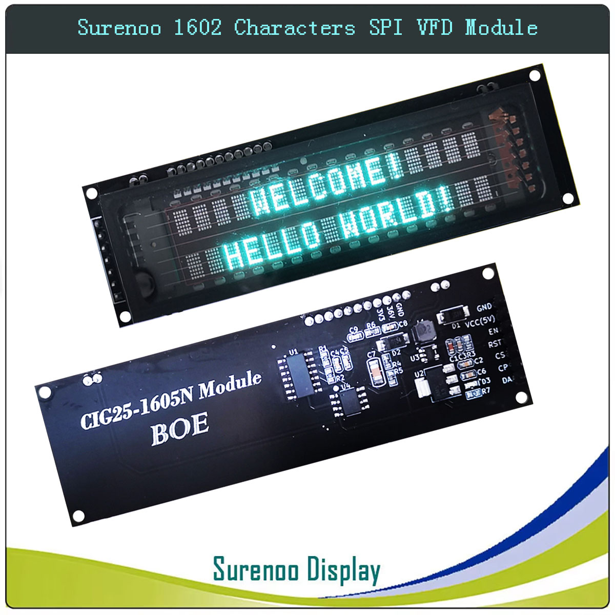 Surenoo 7P Serial SPI 1602 162 - đánh giá và giá Lcd 1602