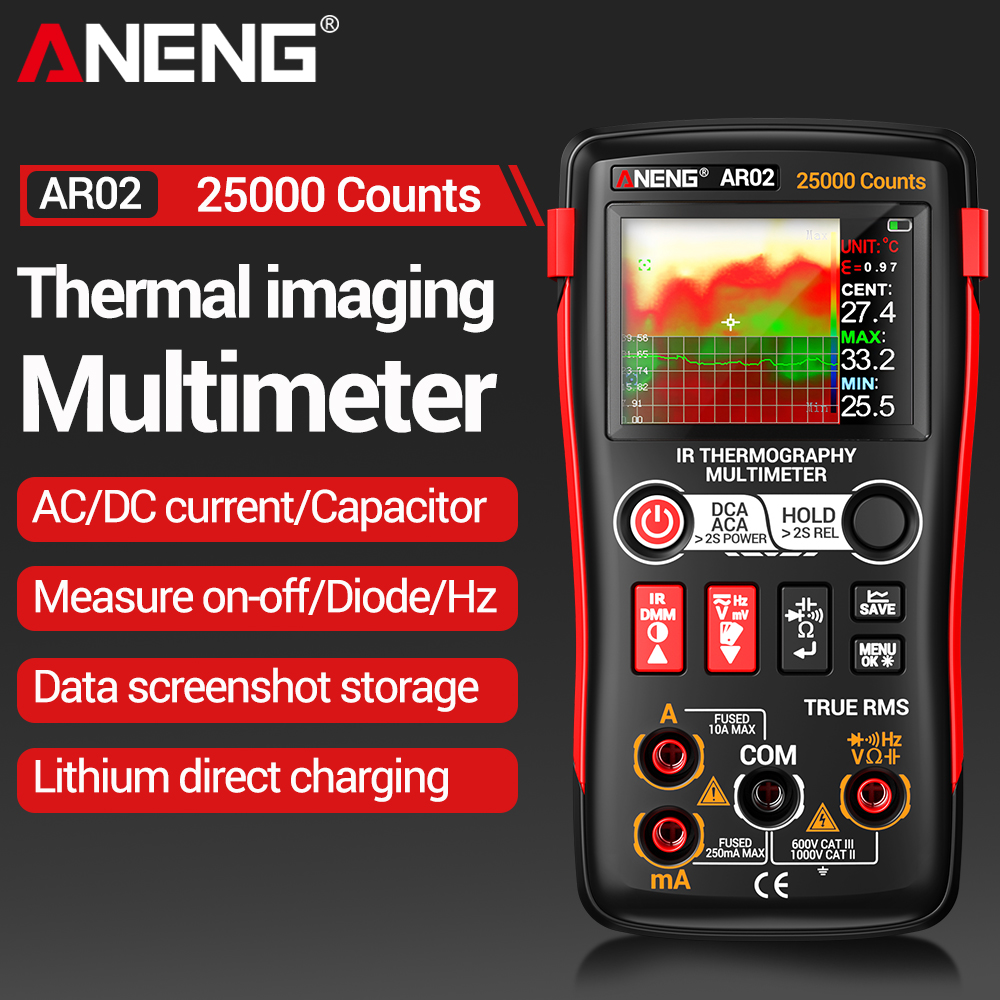 ANENG Thermal Imaging Multimet - đánh giá và giá Tft Display 2.4